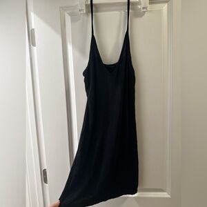Pretty Little Thing Black Spaghetti Strap Mini Dress Summer
